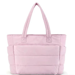 Large Zipper Cotton Handbag Large Zipper